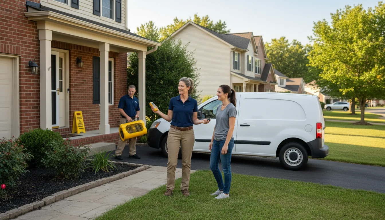 Residential water damage restoration in Culdesac, ID